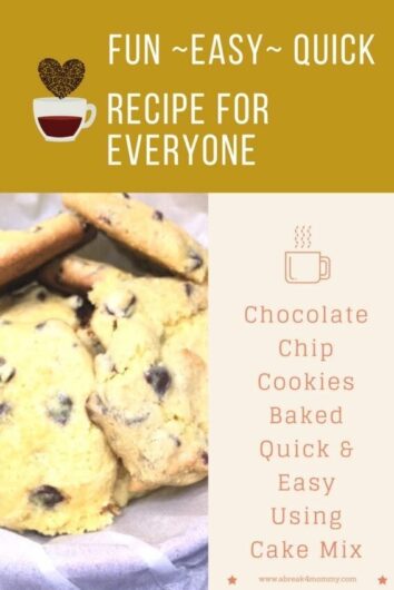 Quick Chocolate Chip Cookies from Cake Mix