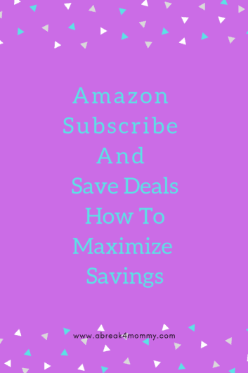 Amazon Subscribe and Save Deals