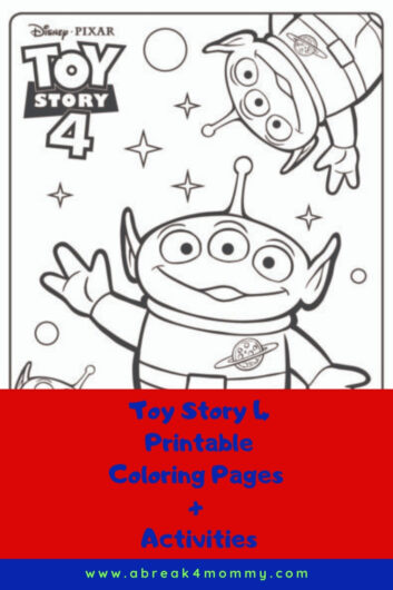 Toy Story 4 Printable Pages