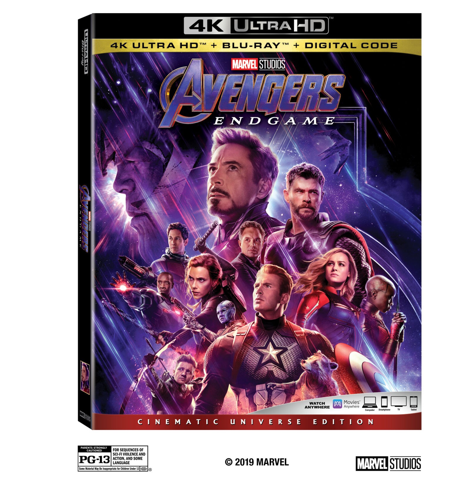 “AVENGERS: ENDGAME” RELEASES ON DIGITAL JULY 30 AND ON BLU RAY™ AUG. 13
