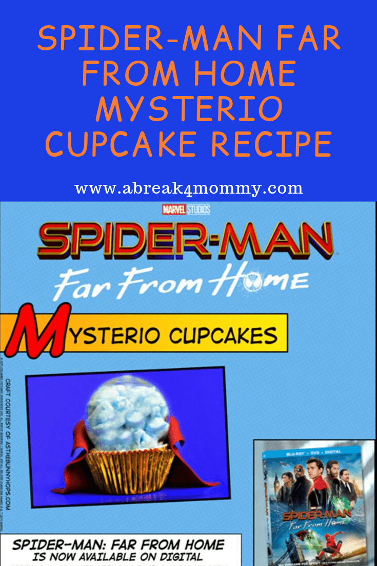 Spider-man far from home myserio cupcake recipe