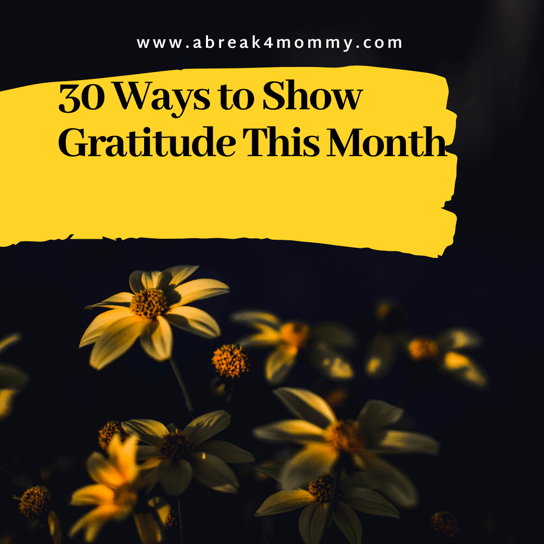 30 ways to show gratitude