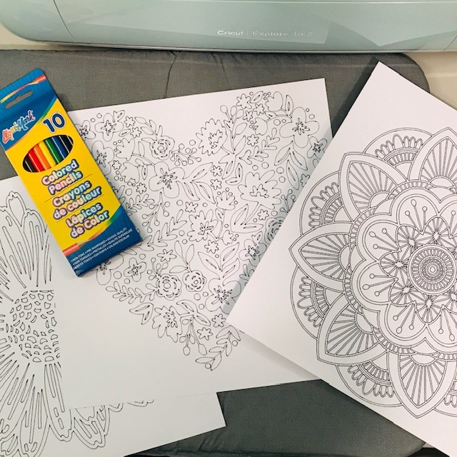 This is very easy and will come in handy for quick gifts for family and fun projects for the kids. I am sharing these DIY Adult Coloring Pages You Can Create Using Your Cricut. 