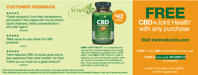 Benefits of CBD With Irwin Naturals For FREE 