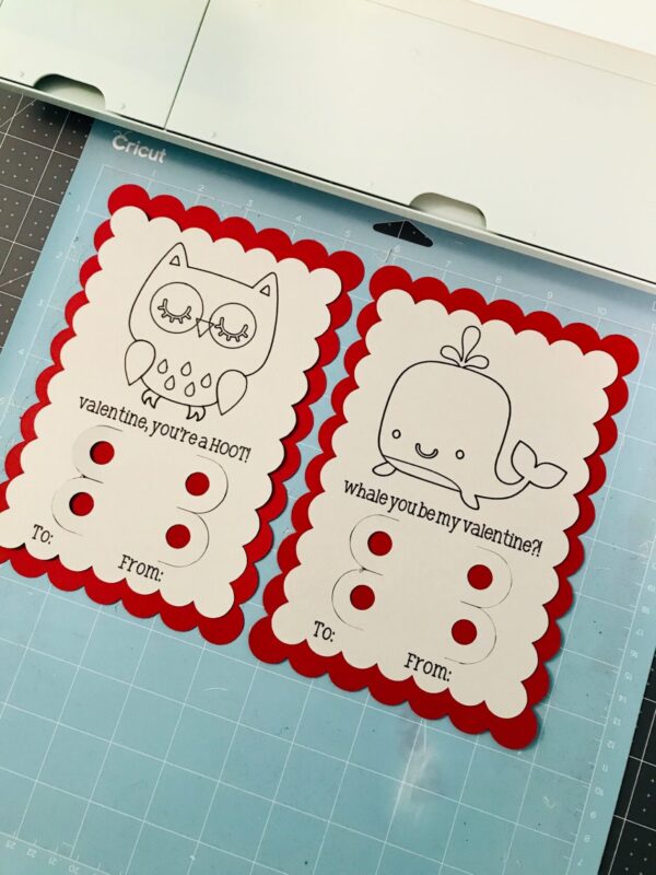 Cricut Valentine's Day Cards For Kids Classmates 