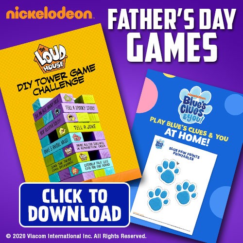 DIY Father's Day Games Featuring Your Favorite Nickelodeon Friends