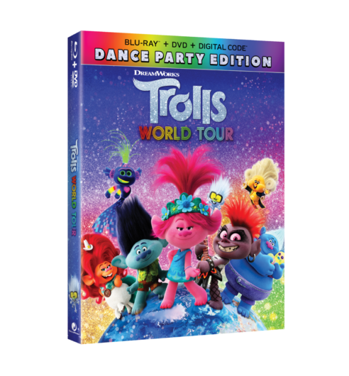 I am so excited to announce that Trolls World Tour arrives on Digital June 23, 2020, and on 4K Ultra HD, Blu-Ray™, and DVD July 7, 2020, from Universal Pictures Home Entertainment. If you have a fan of Trolls in your house as we do, you will love this.